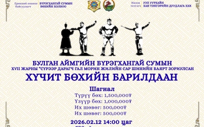 Сар шинийн бөхийн барилдаан 